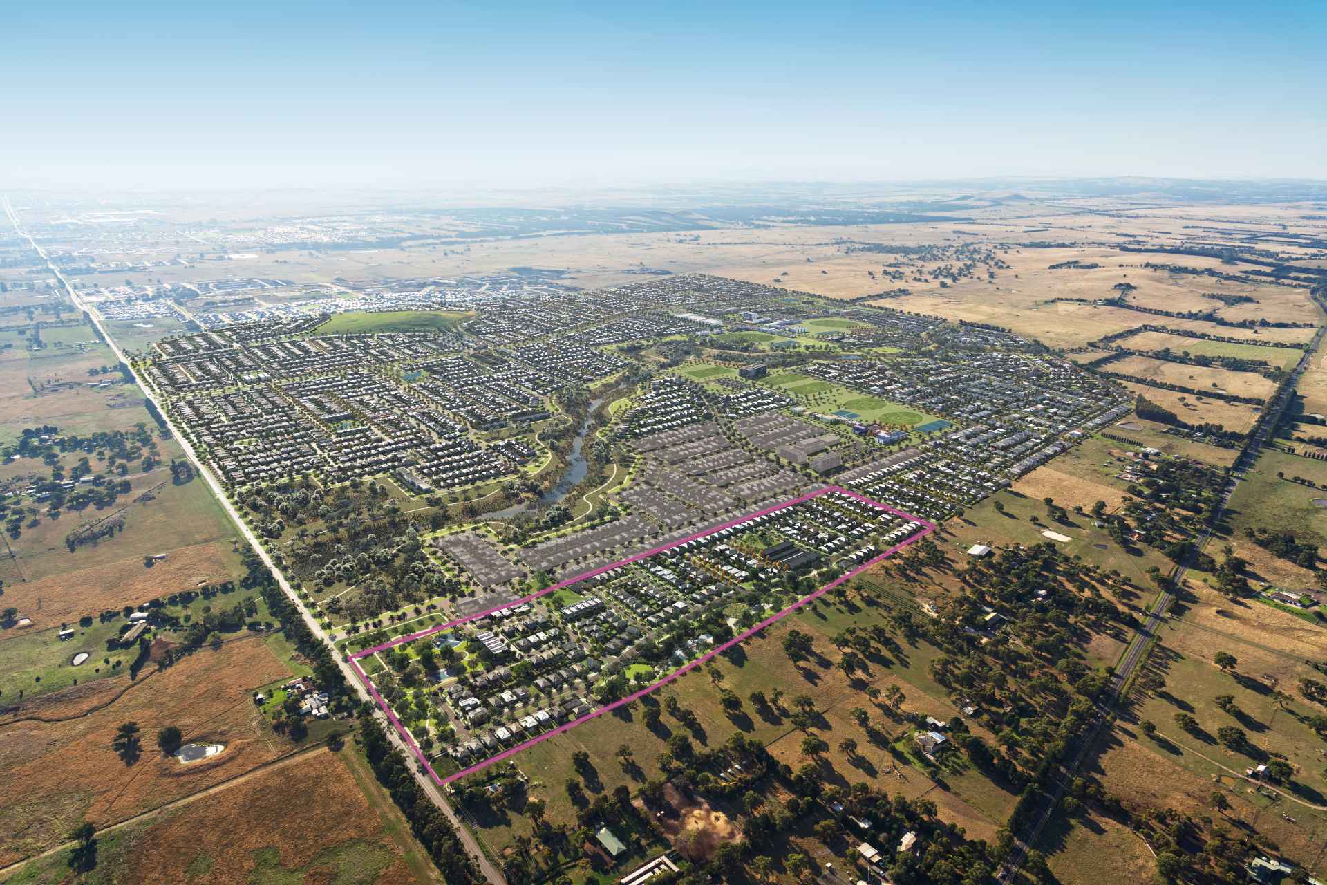 Peppercorn Hill Estate - Donnybrook Aerial