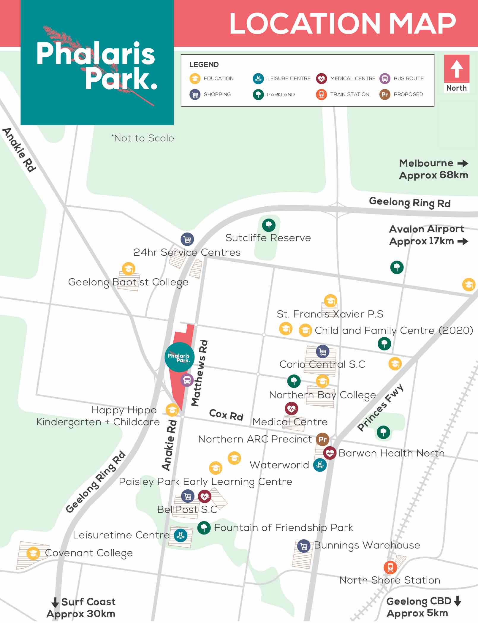 Phalaris Park Estate - Lovely Banks Location map