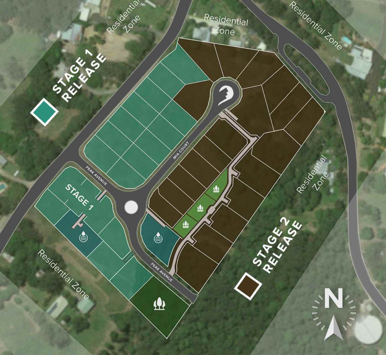 Pindari Rise Estate - Yandi Release Map