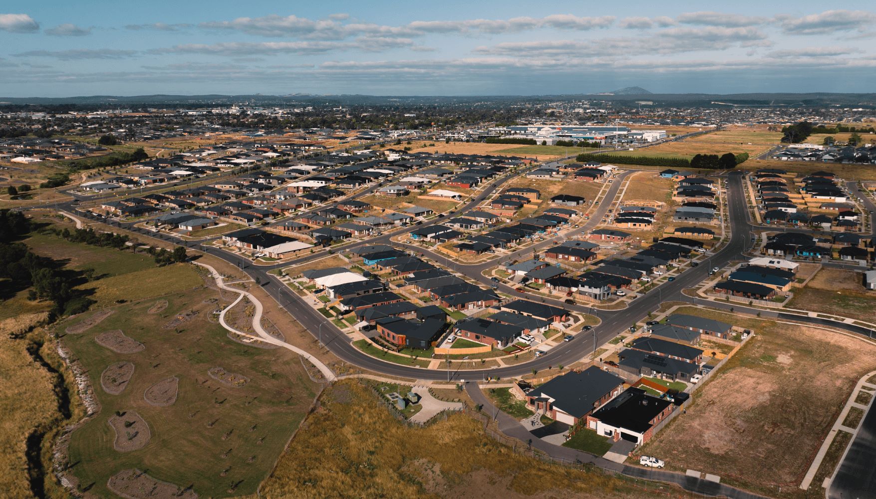 Pinnacle Ballarat Estate - Smythes Creek Aerial