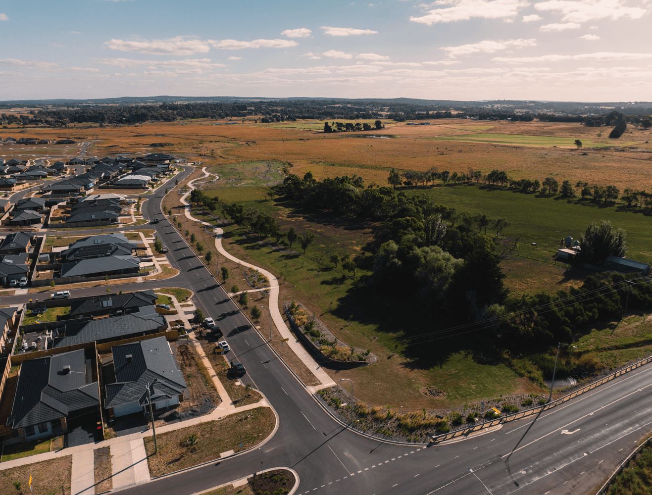 Pinnacle Ballarat Estate - Smythes Creek Aerial