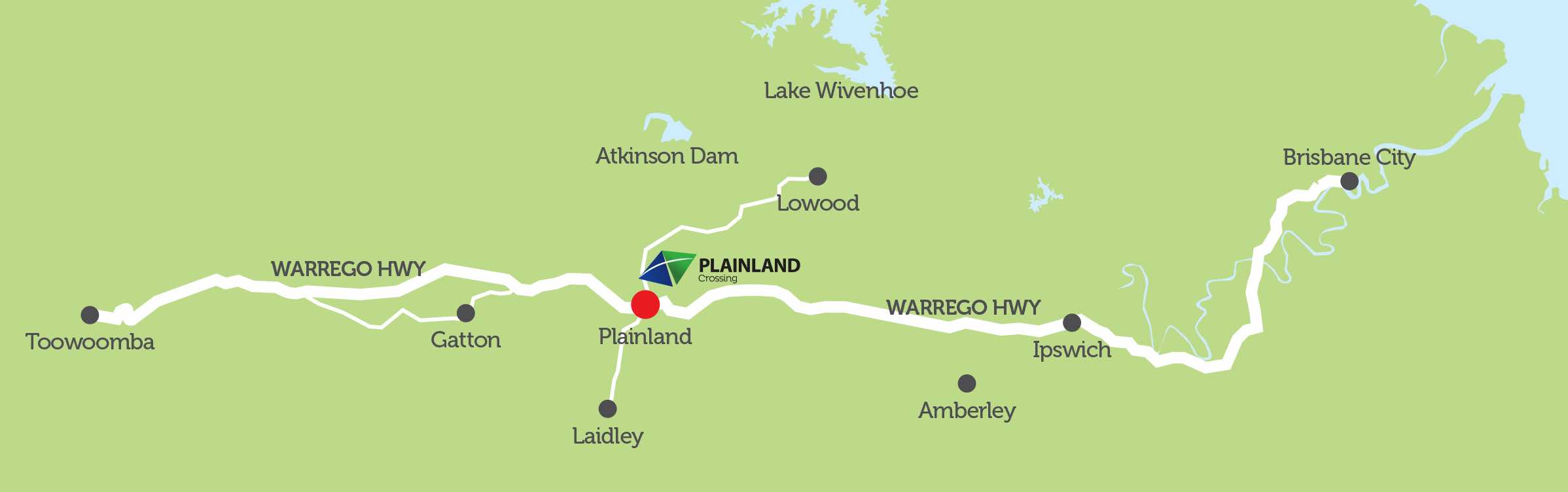 Plainland Crossing Estate - Plainland Location map