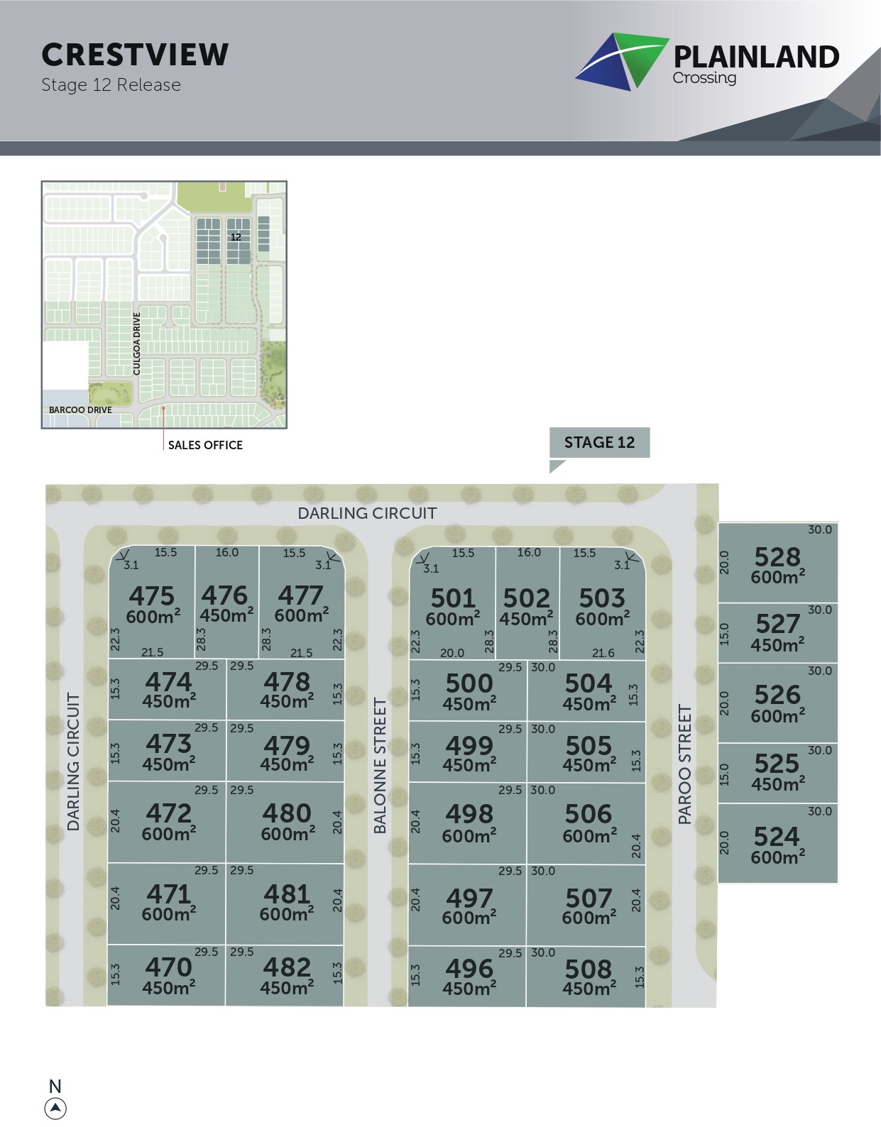 Plainland Crossing Estate - Plainland Release Map