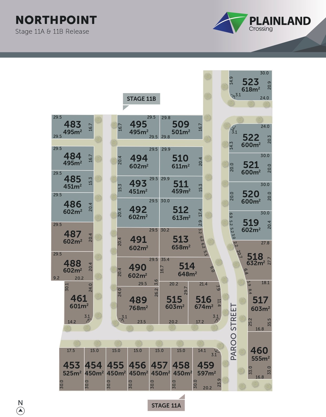 Plainland Crossing Estate - Plainland Release Map