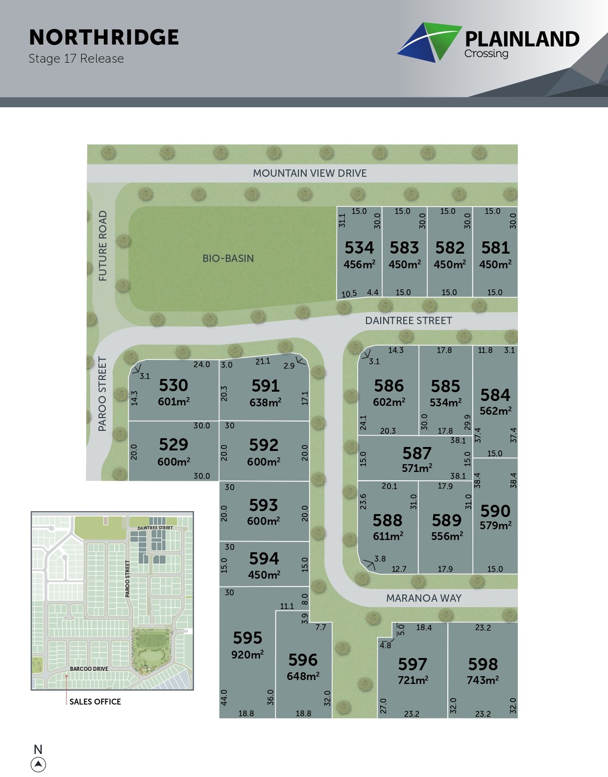 Plainland Crossing Estate - Plainland Release Map