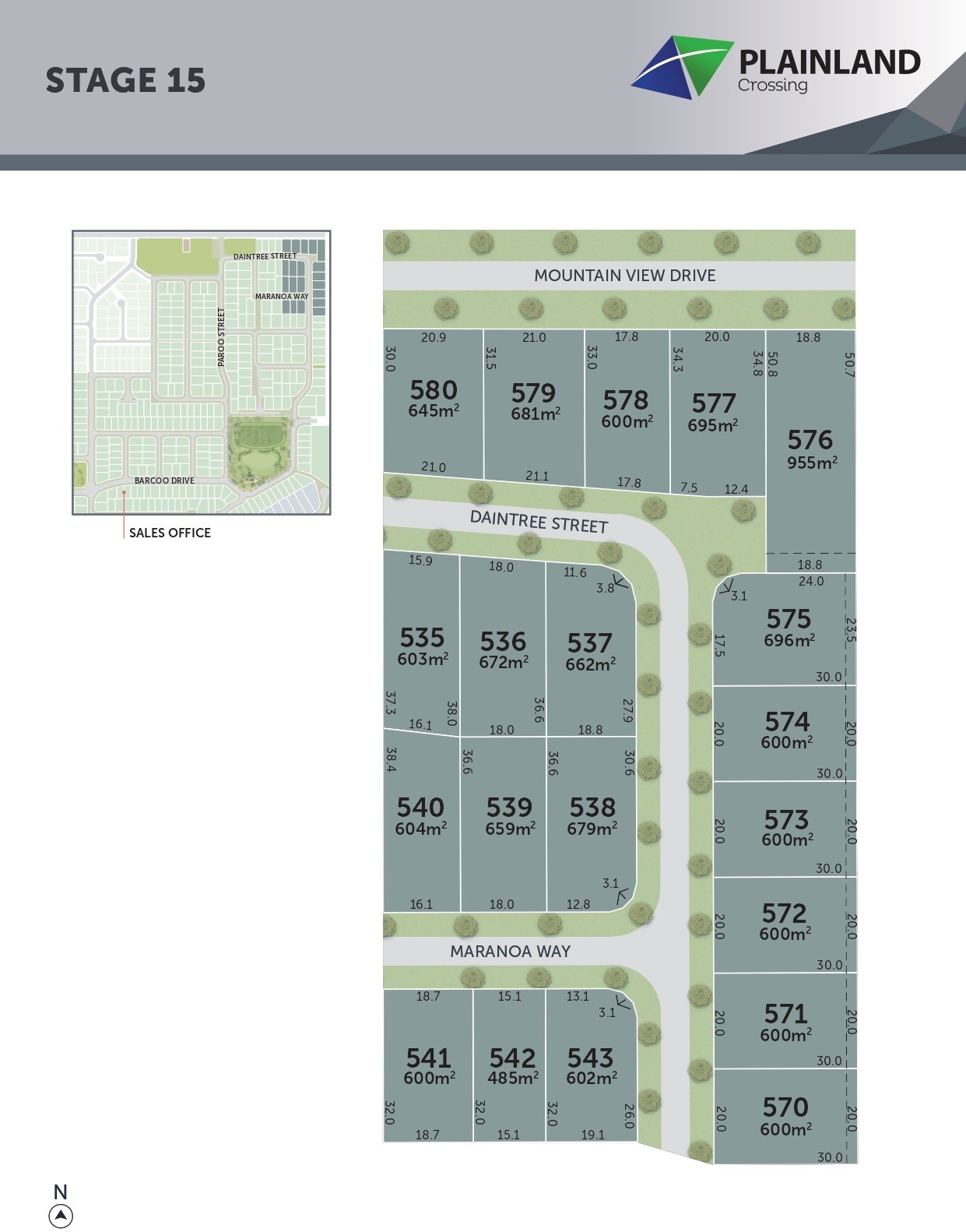 Plainland Crossing Estate - Plainland Release Map