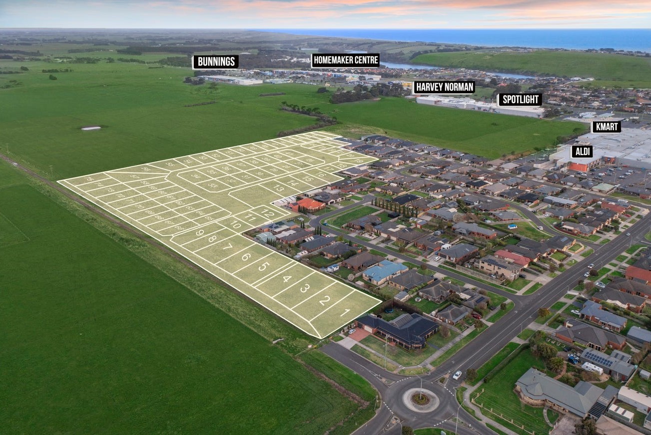 Plaza Heights Estate - Warrnamboo Aerial