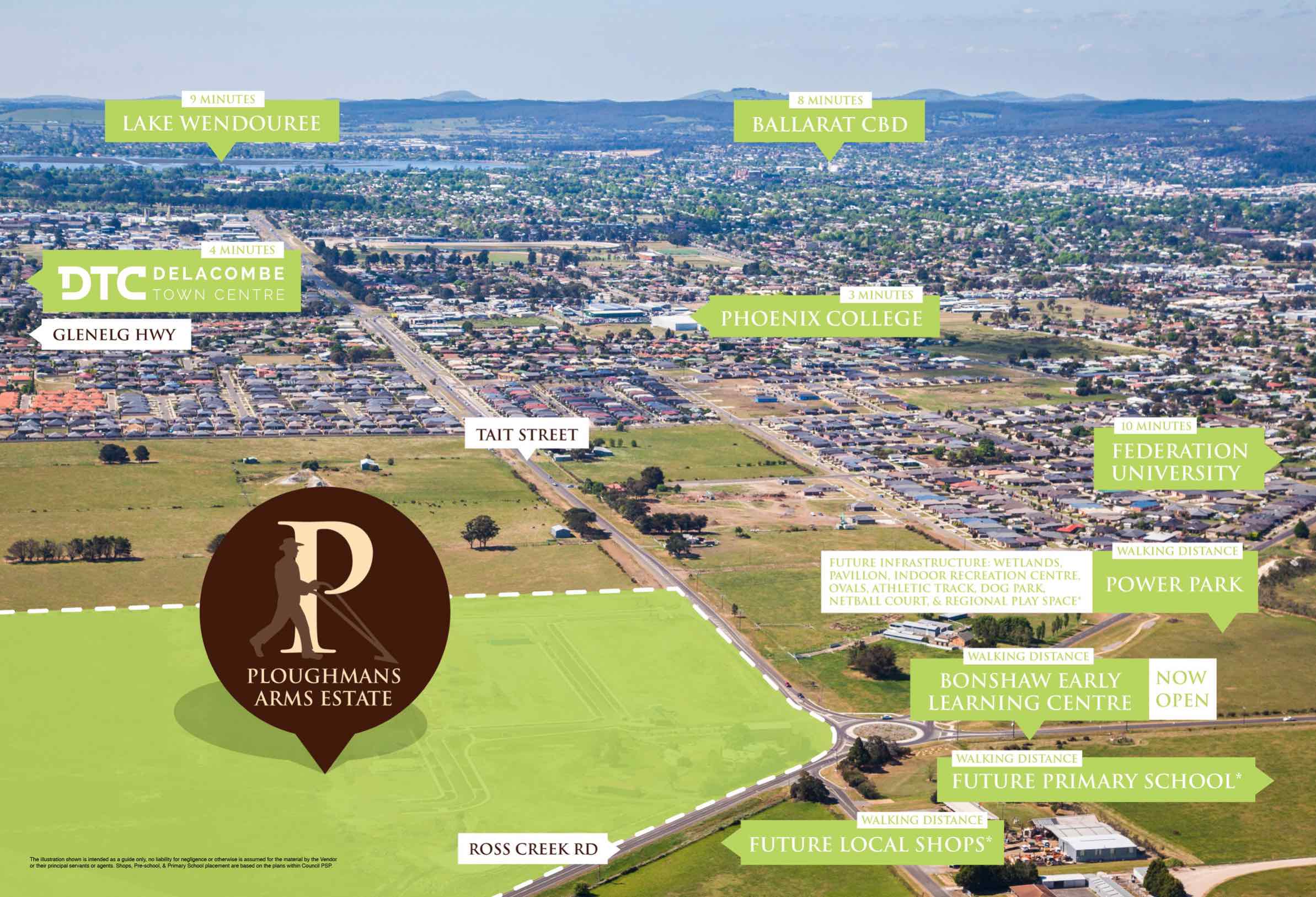 Ploughmans Arms Estate - Bonshaw Aerial