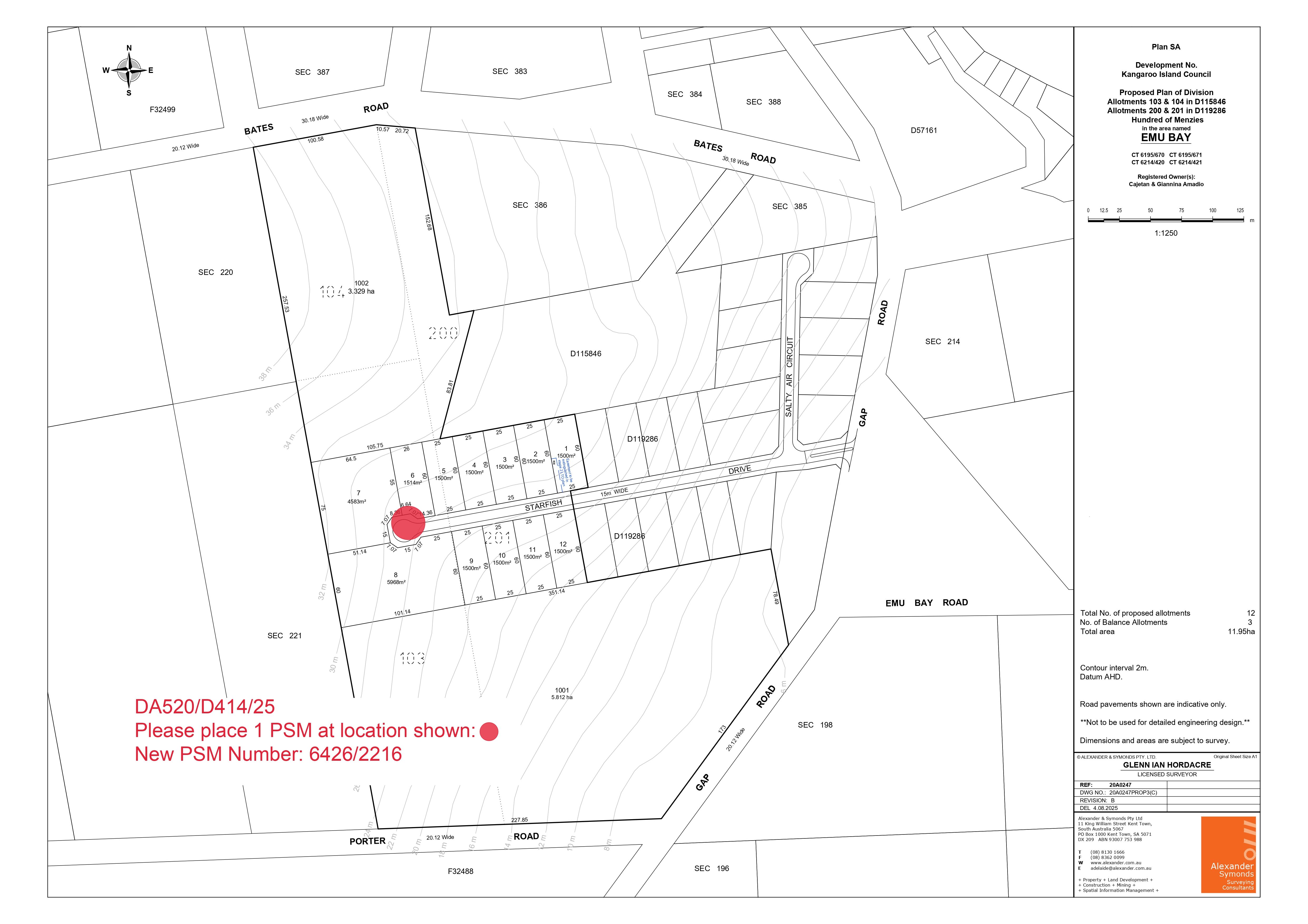 Porter Road & 34 Gap Road - Emu Bay Masterplan