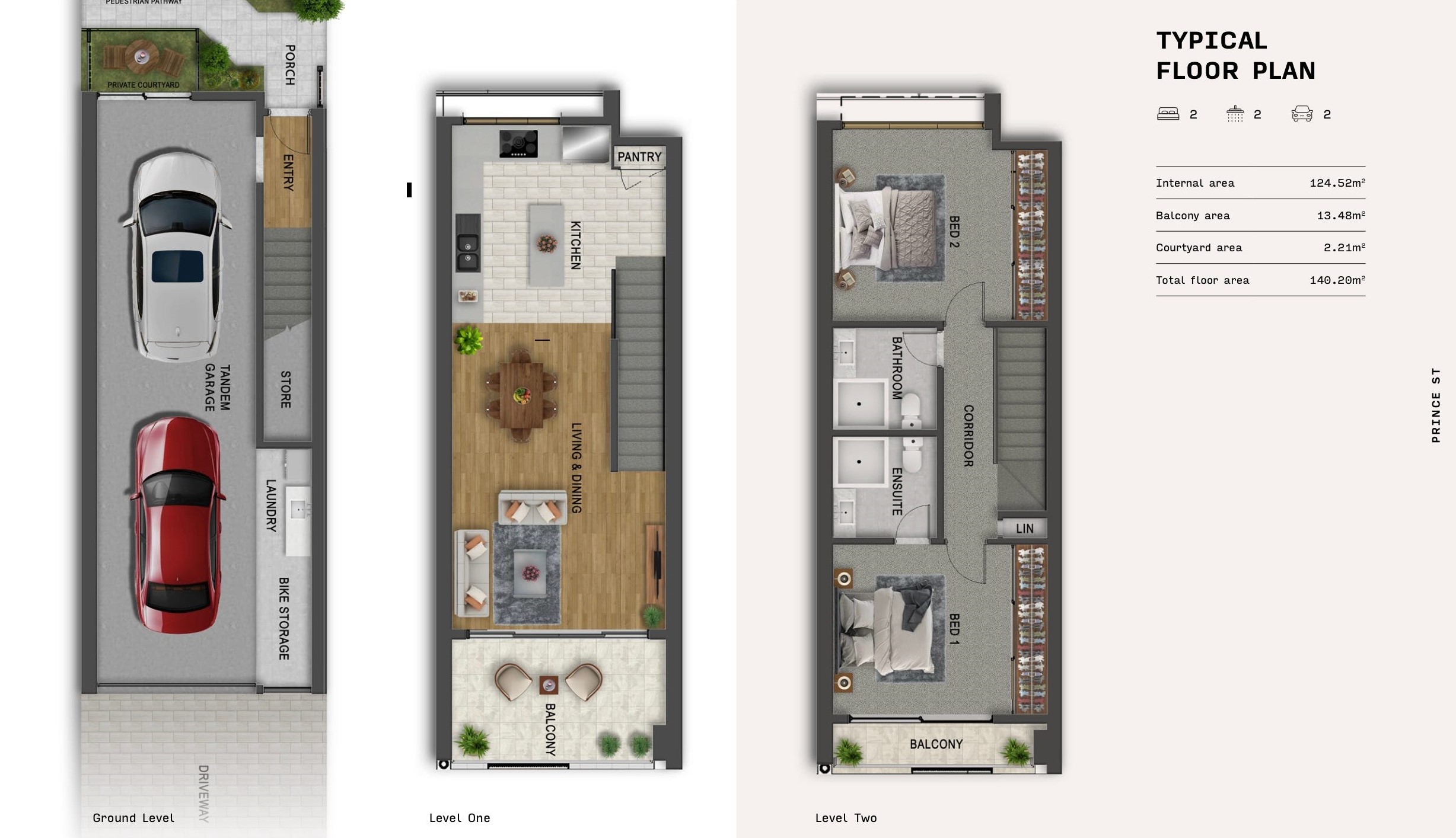 Prince Street Townhomes - Southport Floorplan