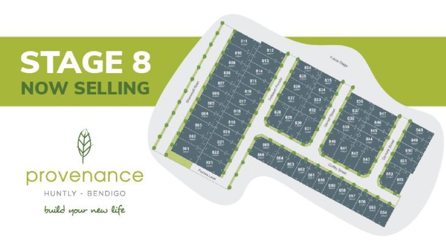 Provenance Bendigo Estate - Huntly Release Map