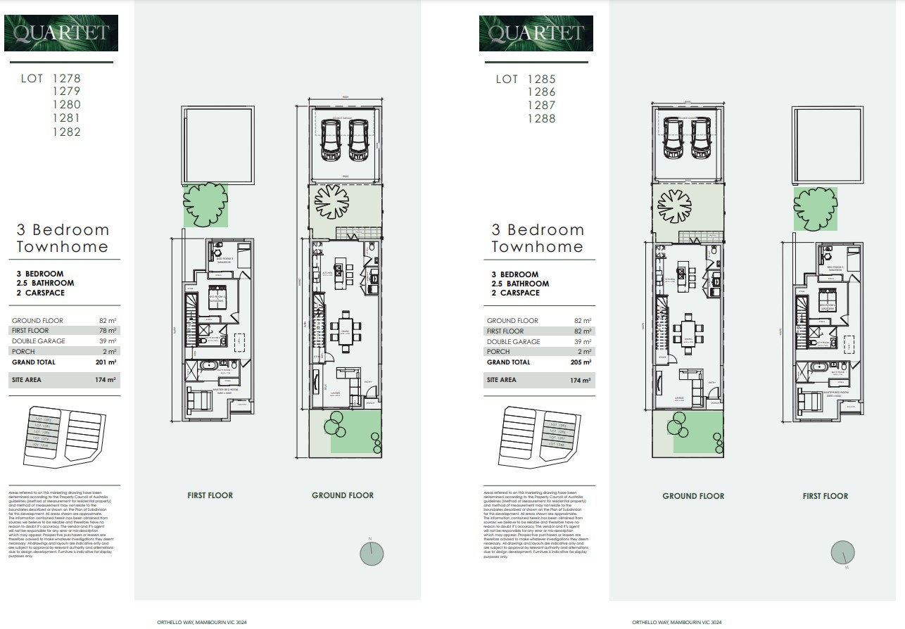Quartet Townhomes at Windermere - Mambourin Floorplan 2