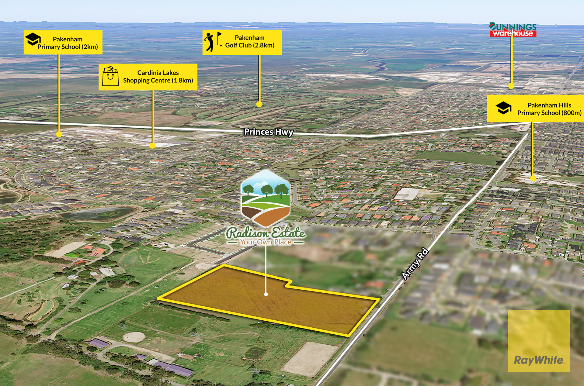 Radison Estate - Pakenham Location Map