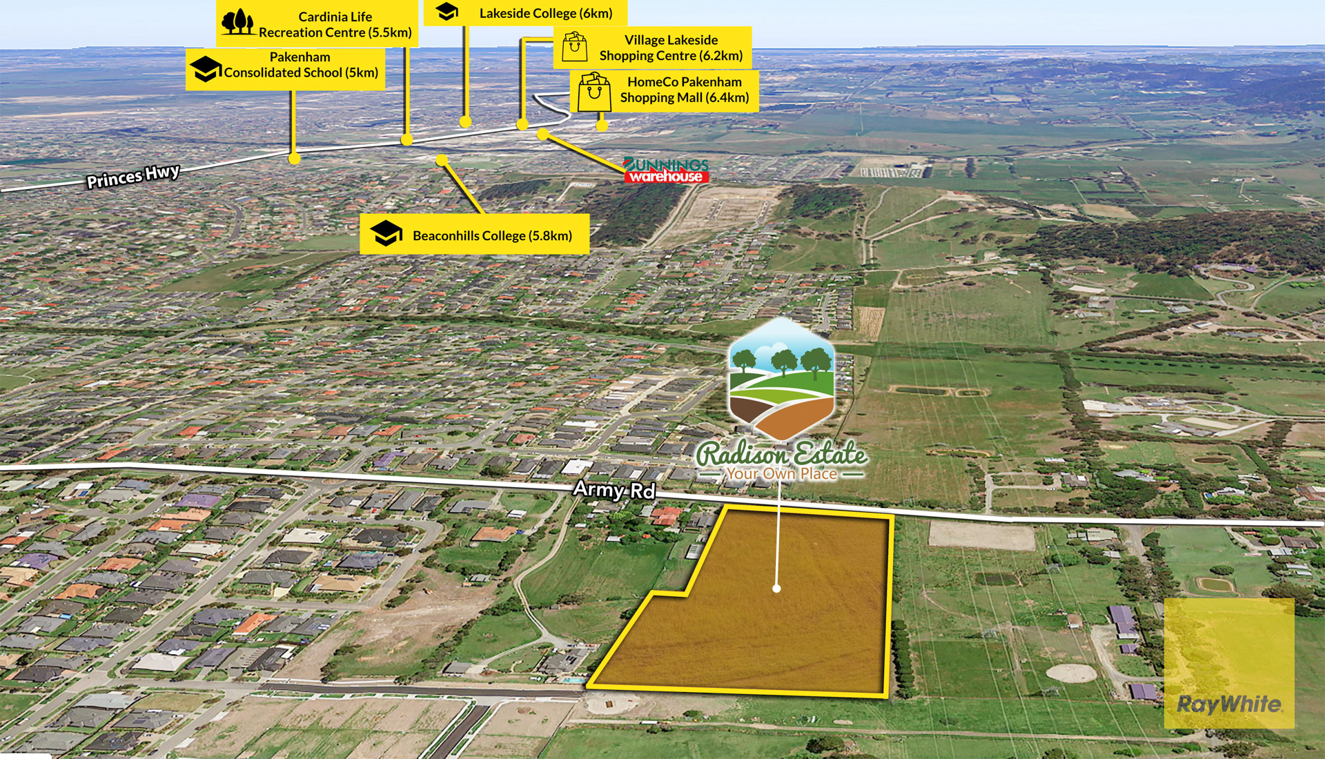 Radison Estate - Pakenham Location Map
