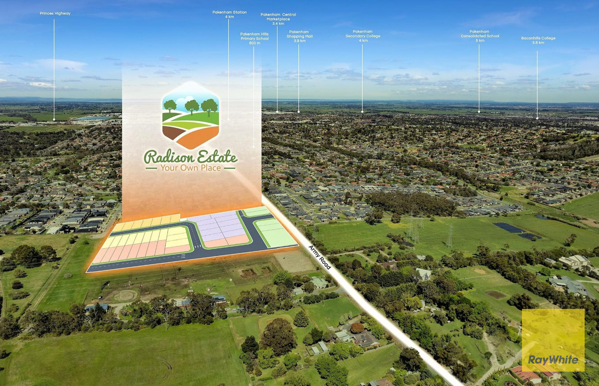 Radison Estate - Pakenham Location Map