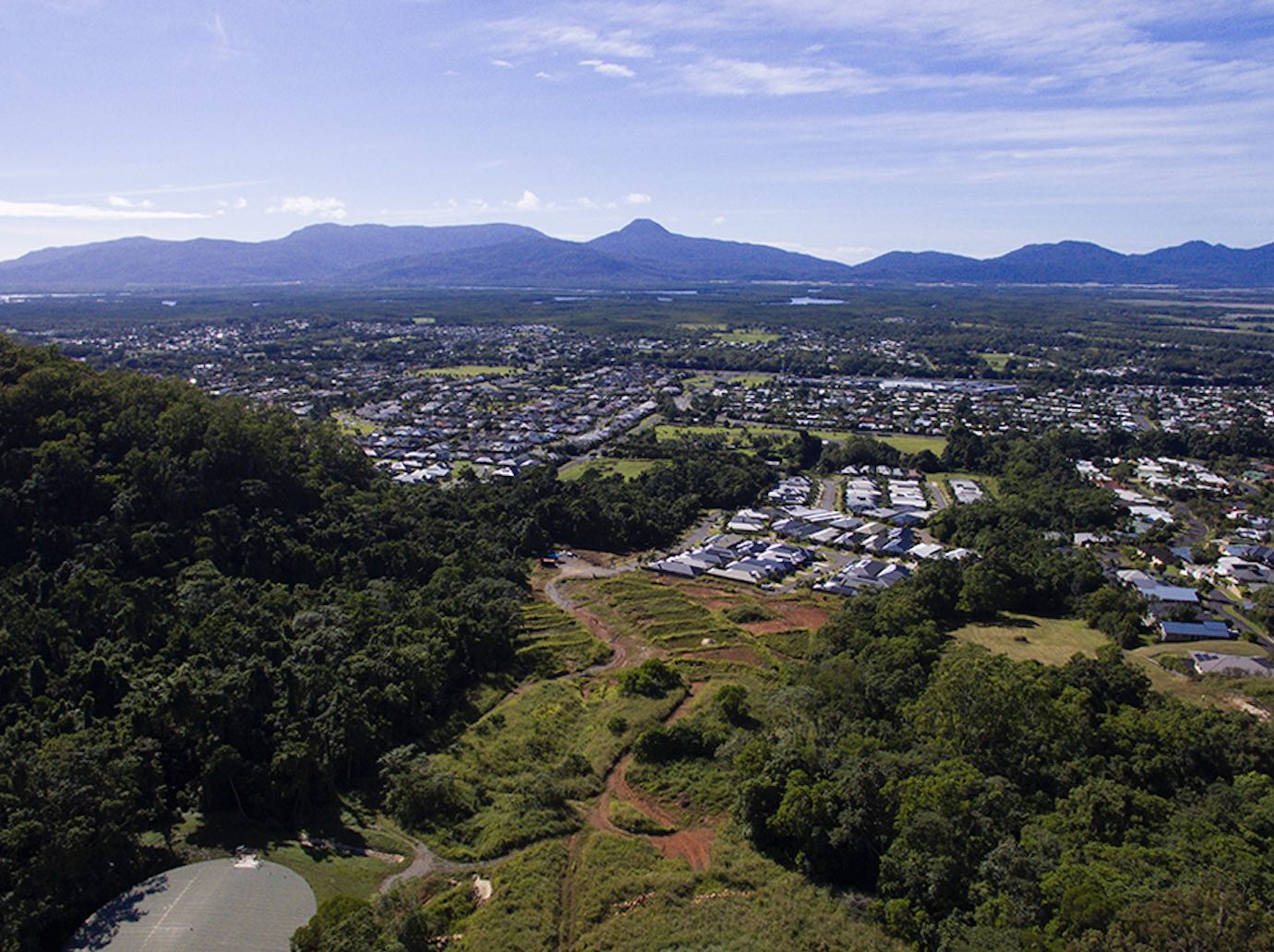 Rainforest Edge Estate - Mount Sheridan Aerial