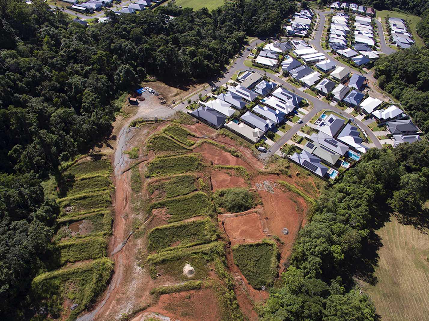 Rainforest Edge Estate - Mount Sheridan Aerial2