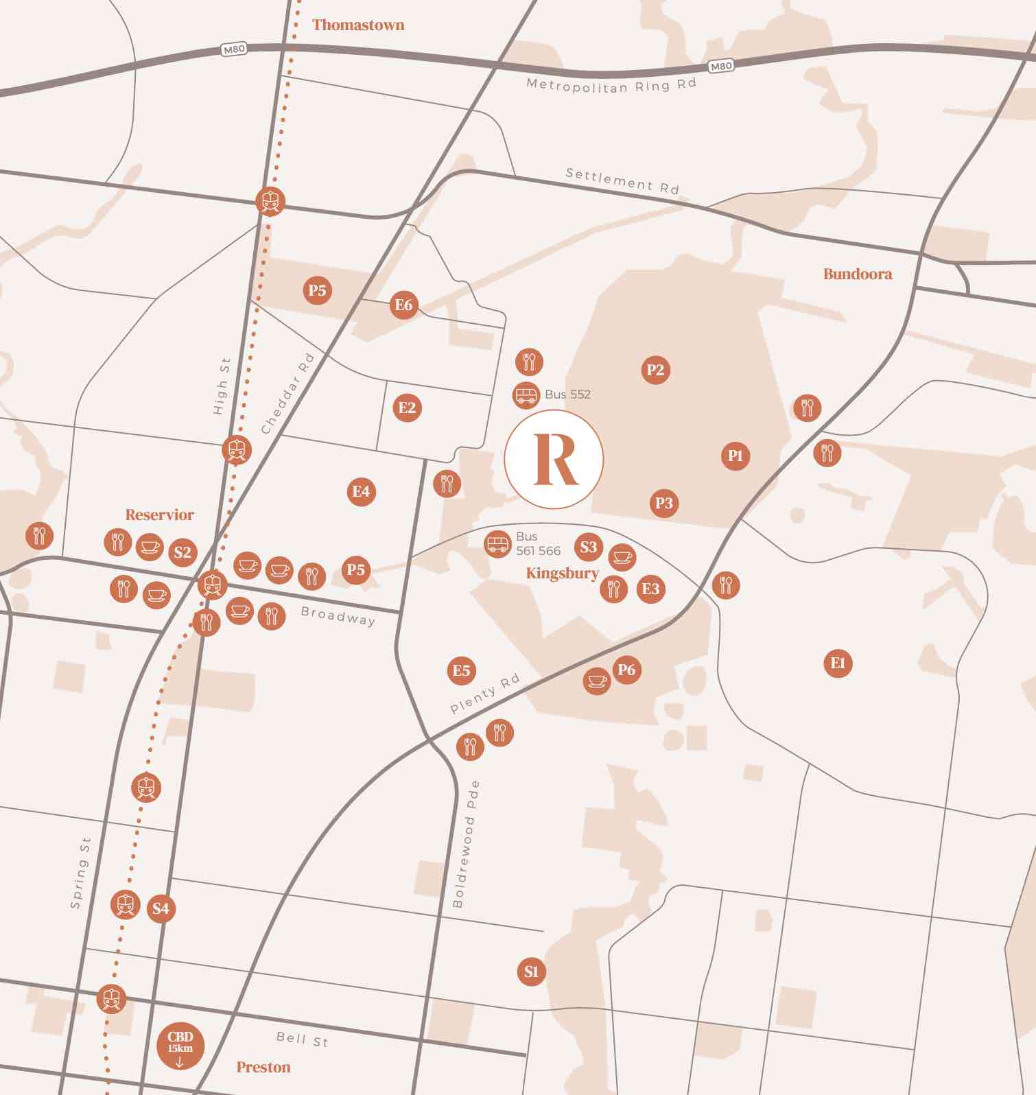 Ramley Residence Estate - Reservoir Location map