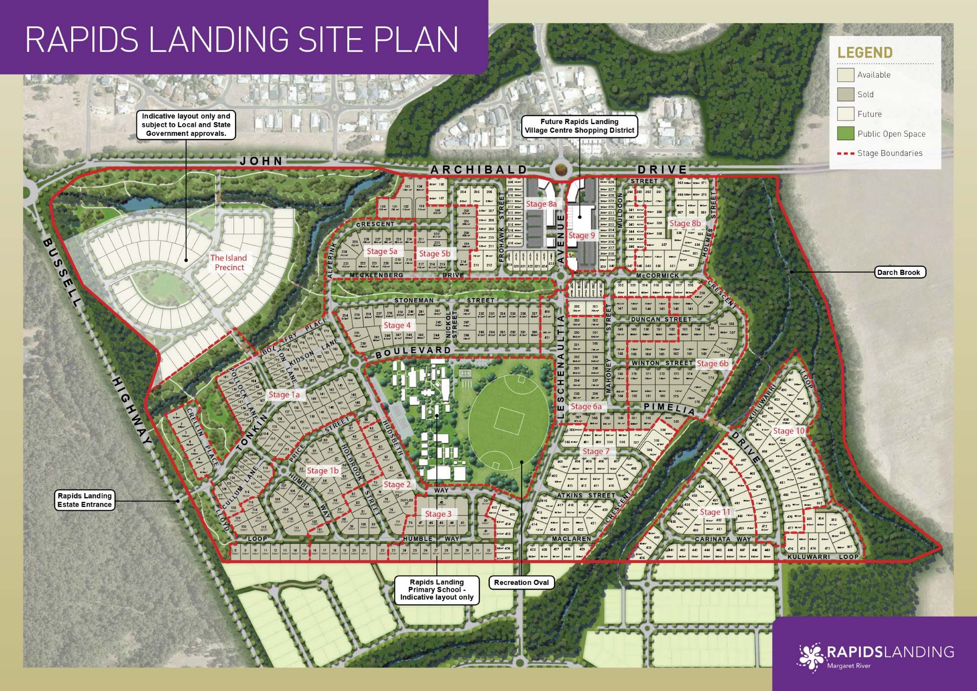 Rapids Landing Estate - Margaret River Masterplan