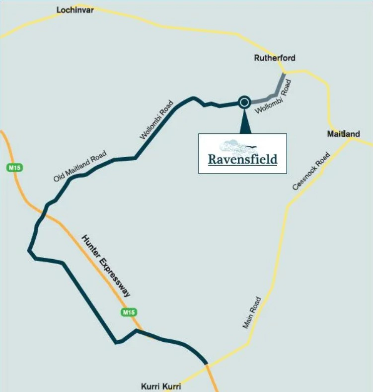 Ravensfield Estate - Farley Location Map