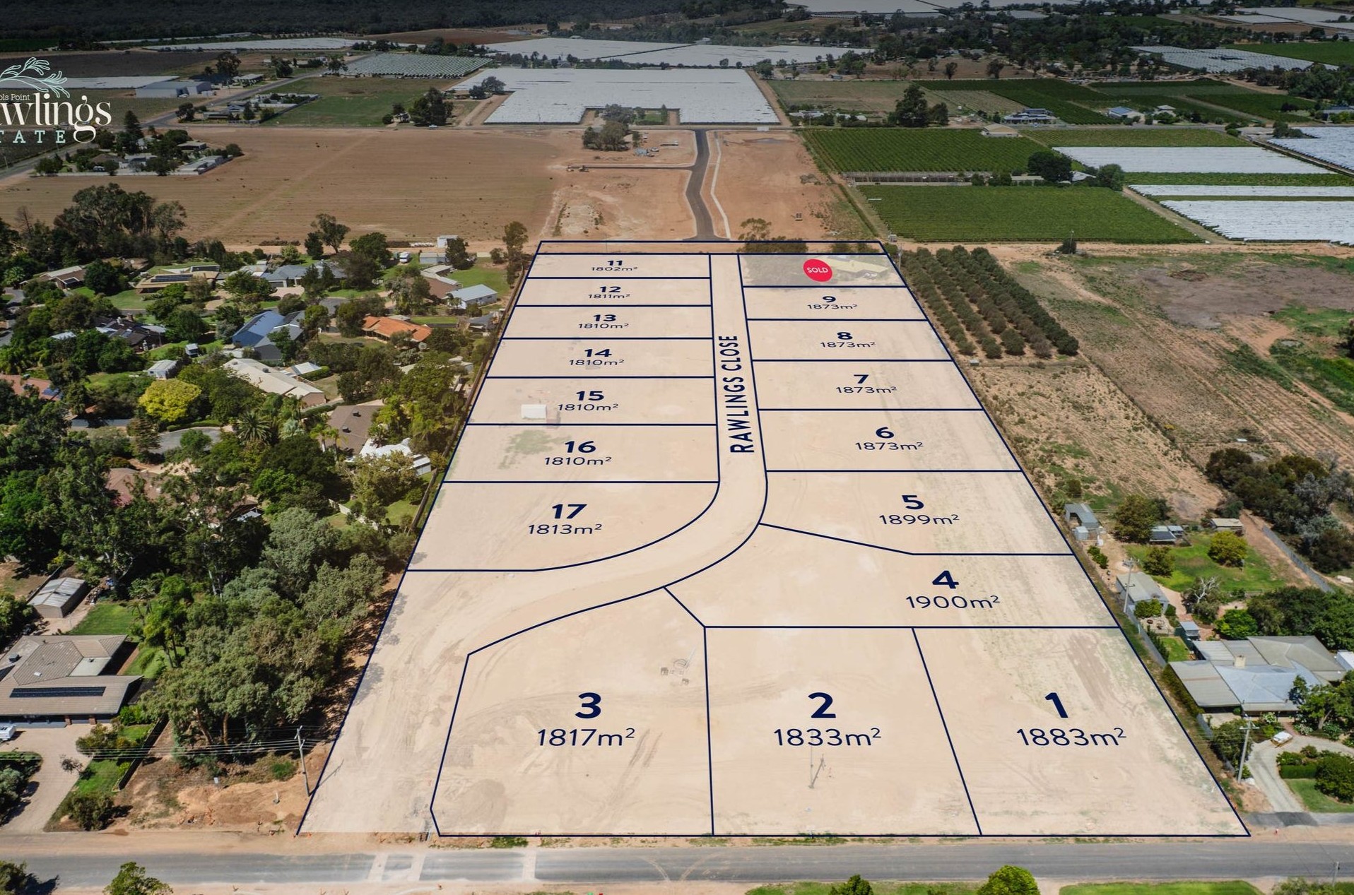 Rawlings Estate - Nichols Point Aerial