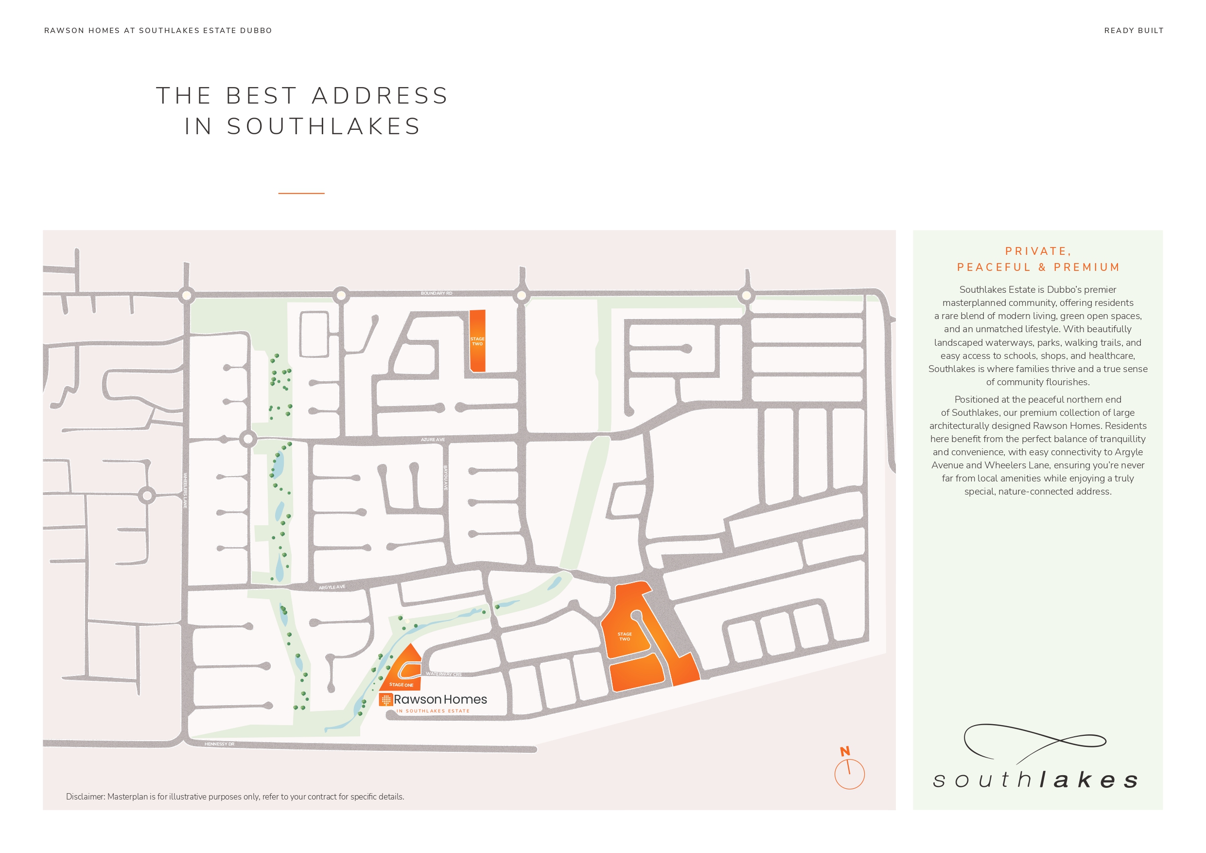 Rawson Homes at Southlakes Estate - Dubbo Masterplan