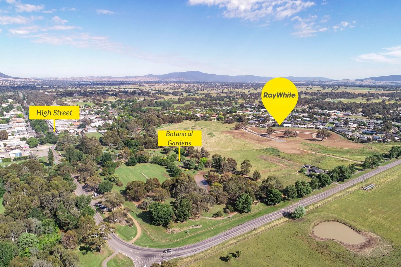Redgum Rise Estate - Mansfield Aerial