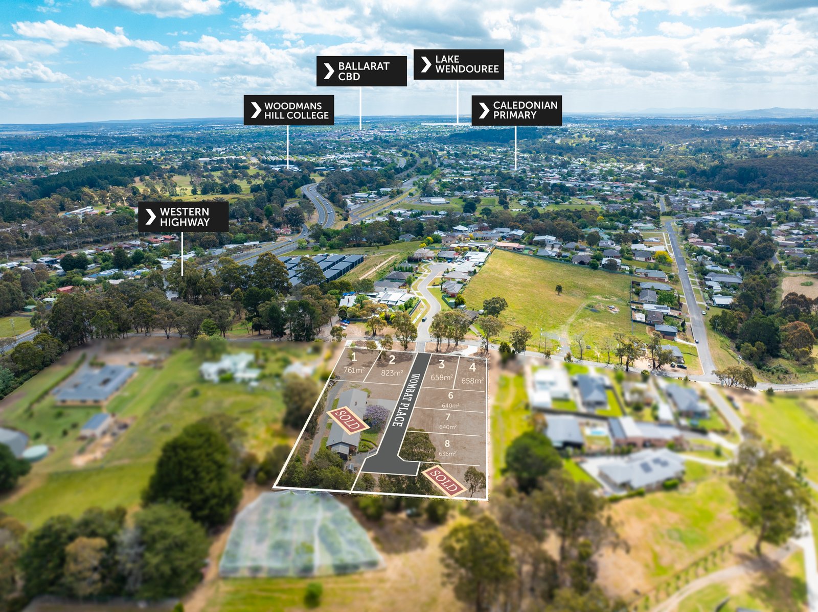 Reeves Place Estate - Brown Hill Aerial