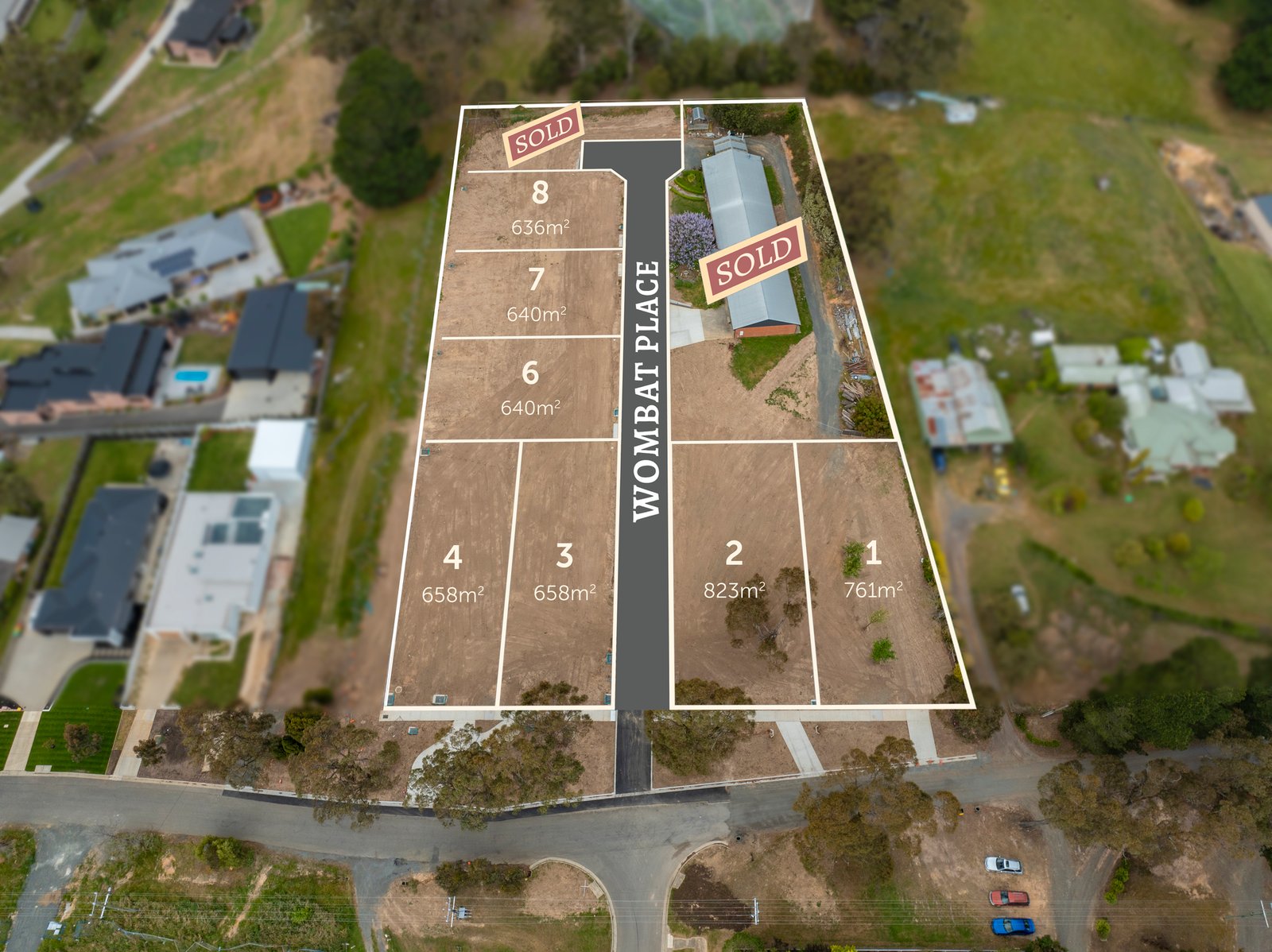 Reeves Place Estate - Brown Hill Aerial