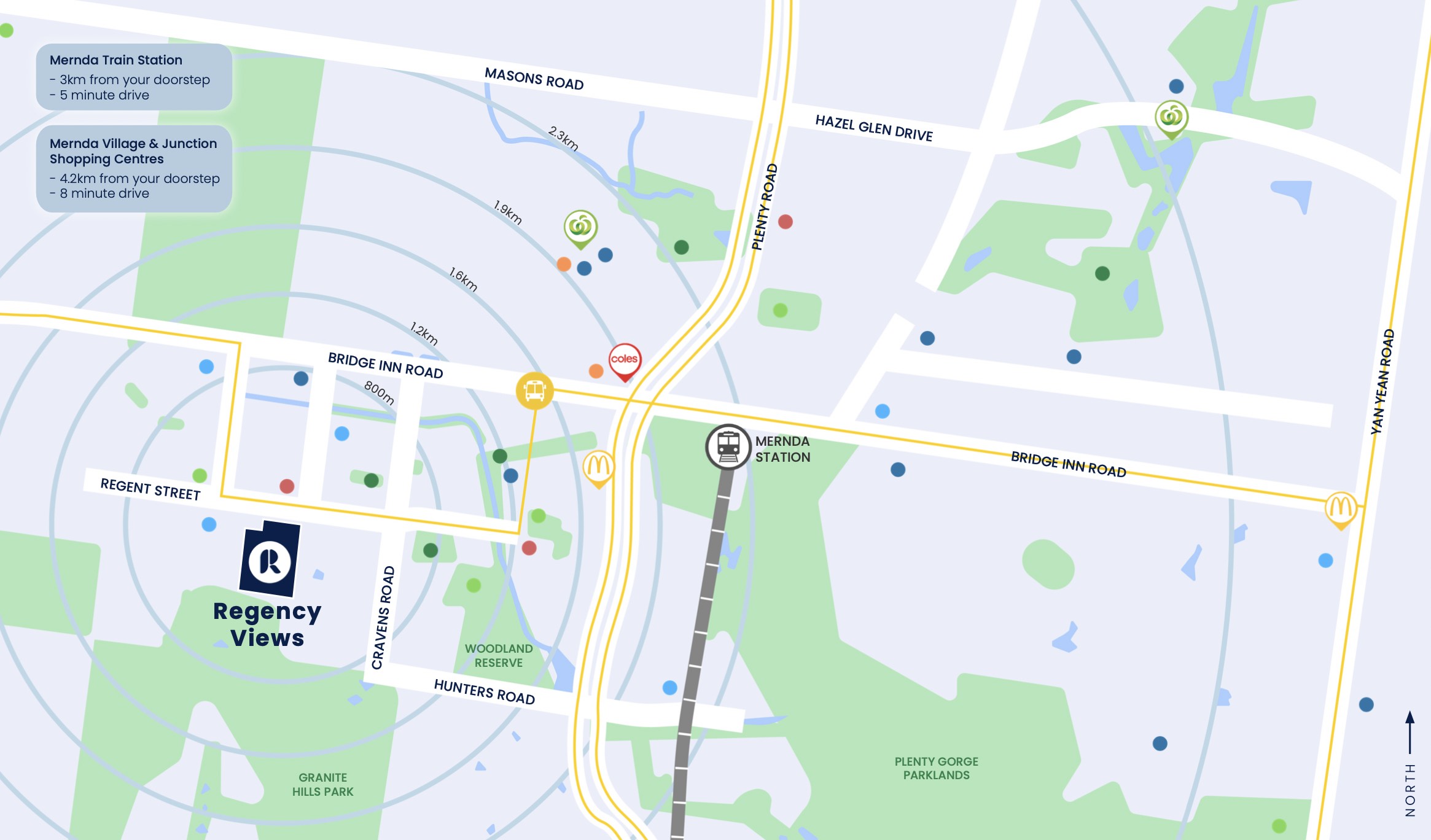 Regency Views Estate - Mernda location map