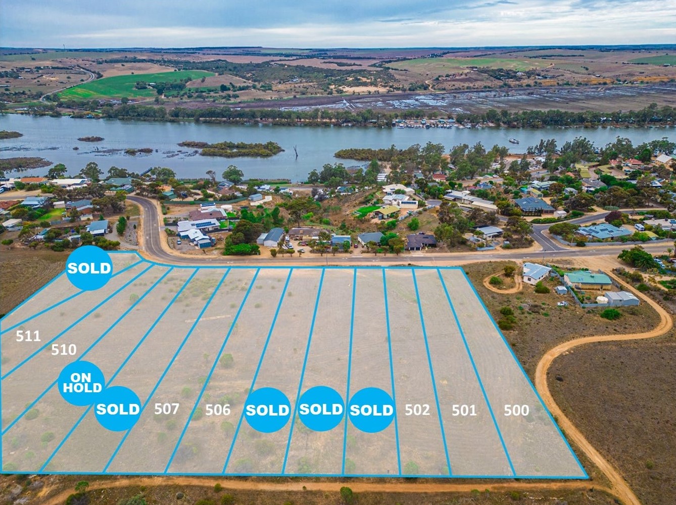Ridge View Estate - Mannum Aerial
