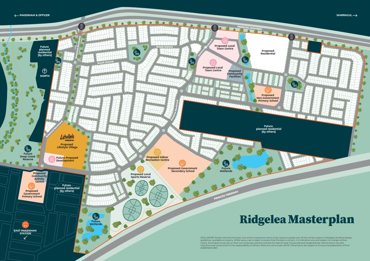 Ridgelea Estate - Pakenham E Masterplan