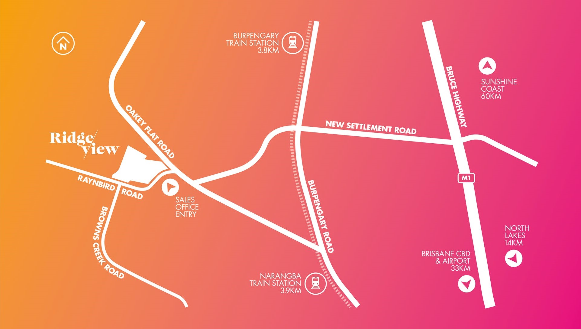 Ridgeview Estate - Narangb Location Map