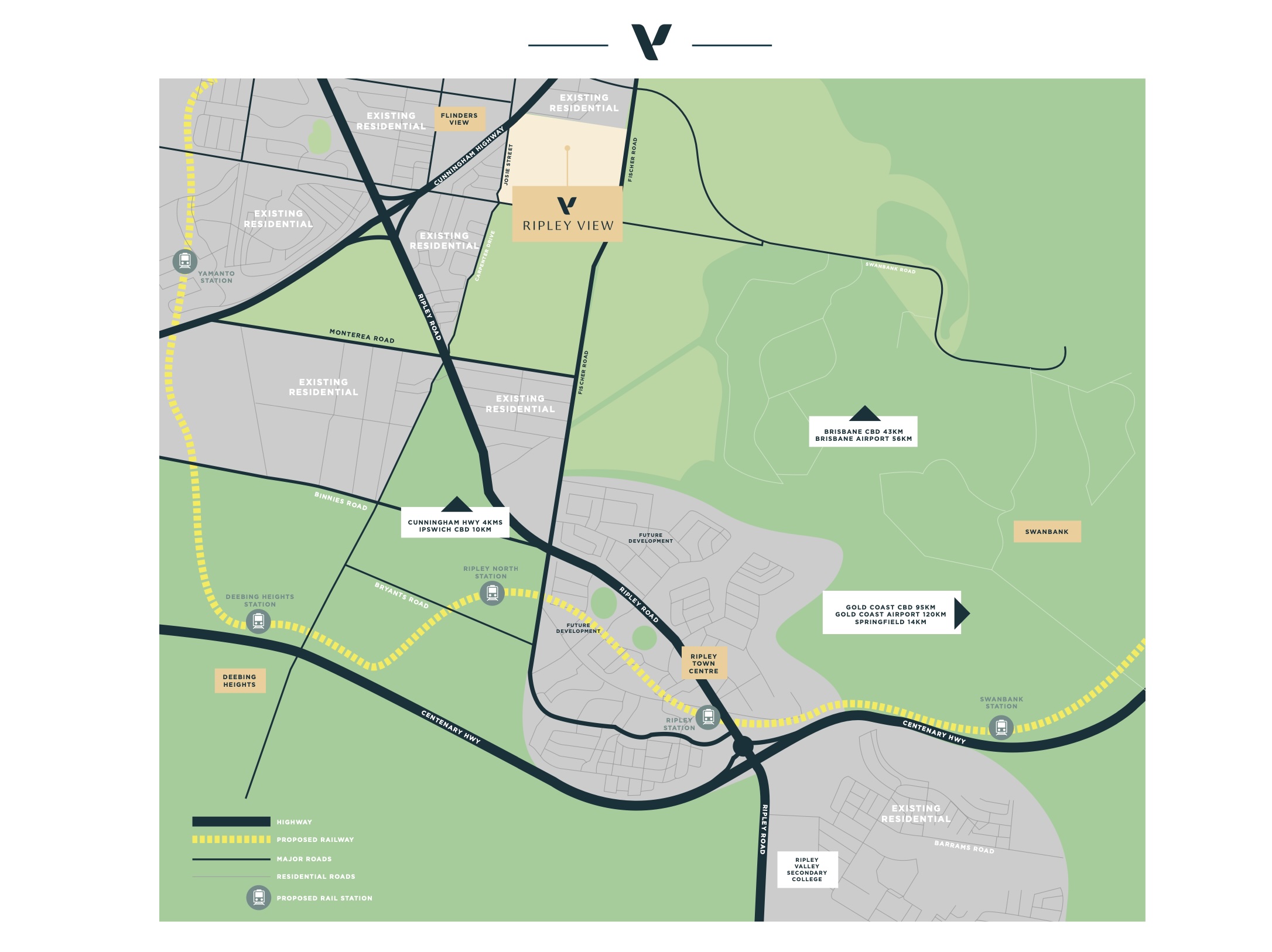 Ripley View Estate - Flinders View Location Map