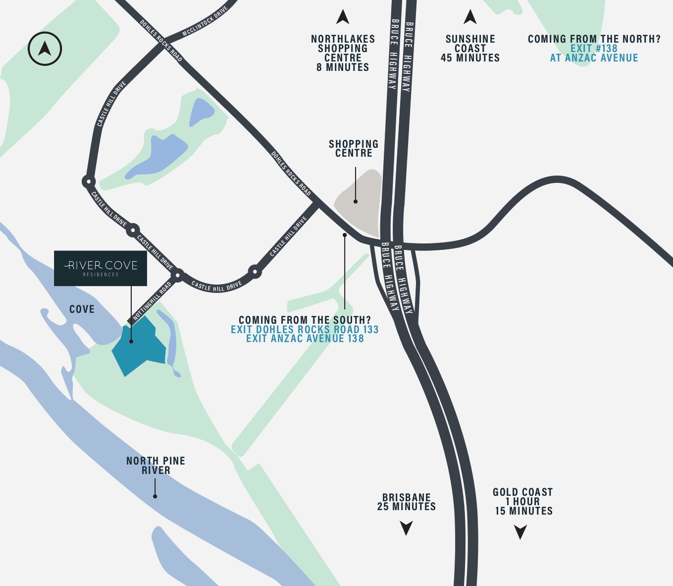 River Cove Residences - Murrumba Downs Location Map