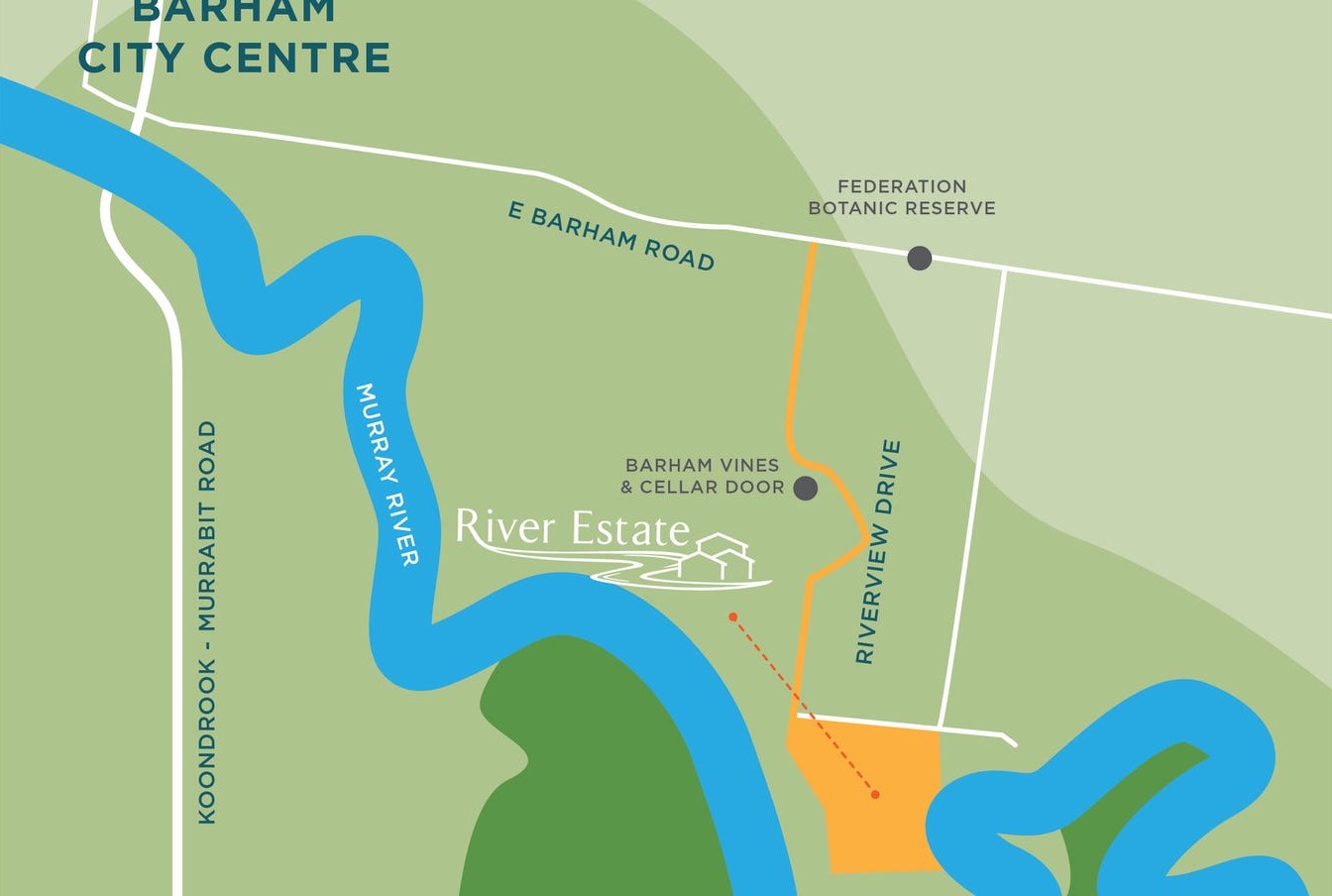 River Estate - Barham Location Map