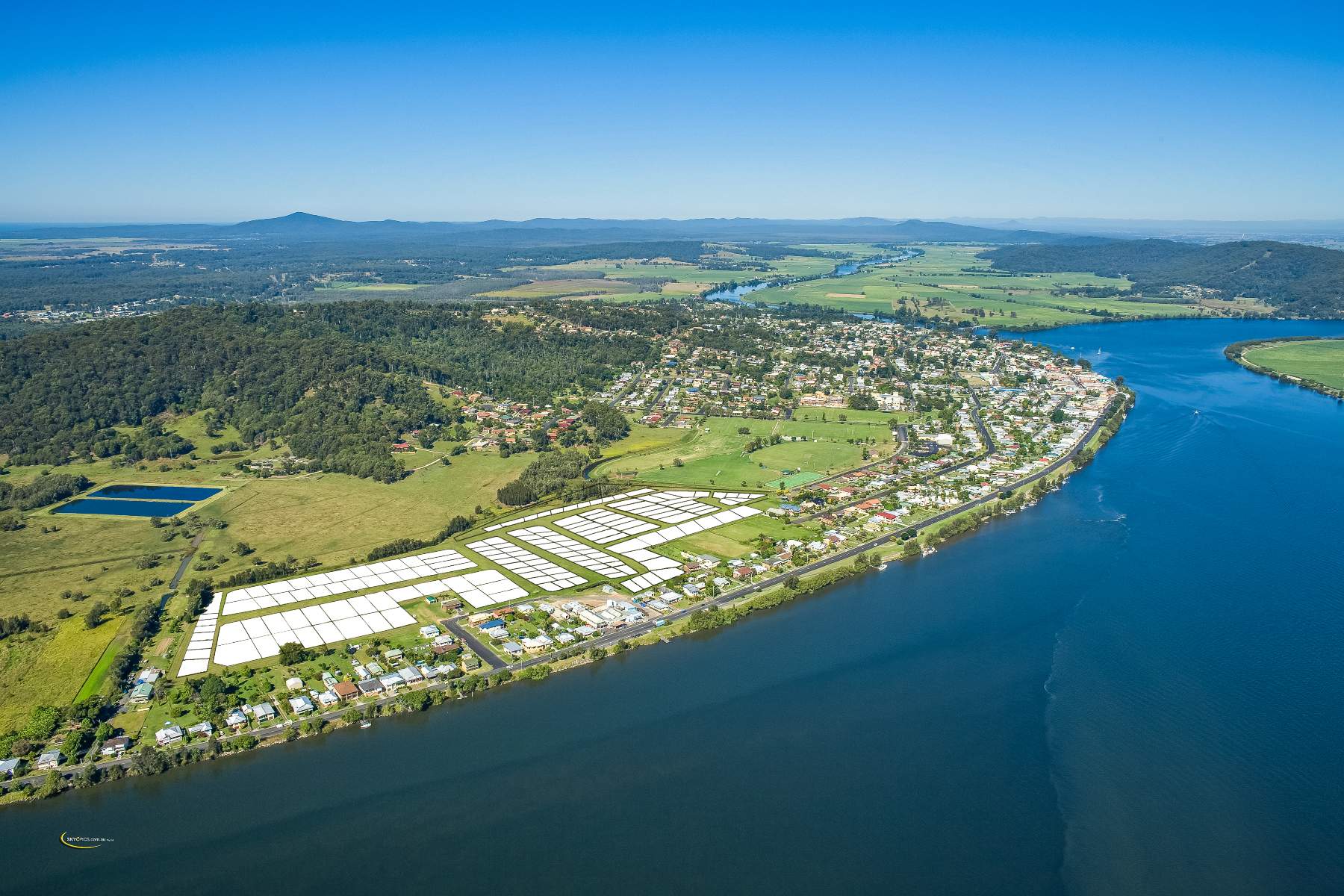 River Glen Estate - Maclean Aerial Masterplan