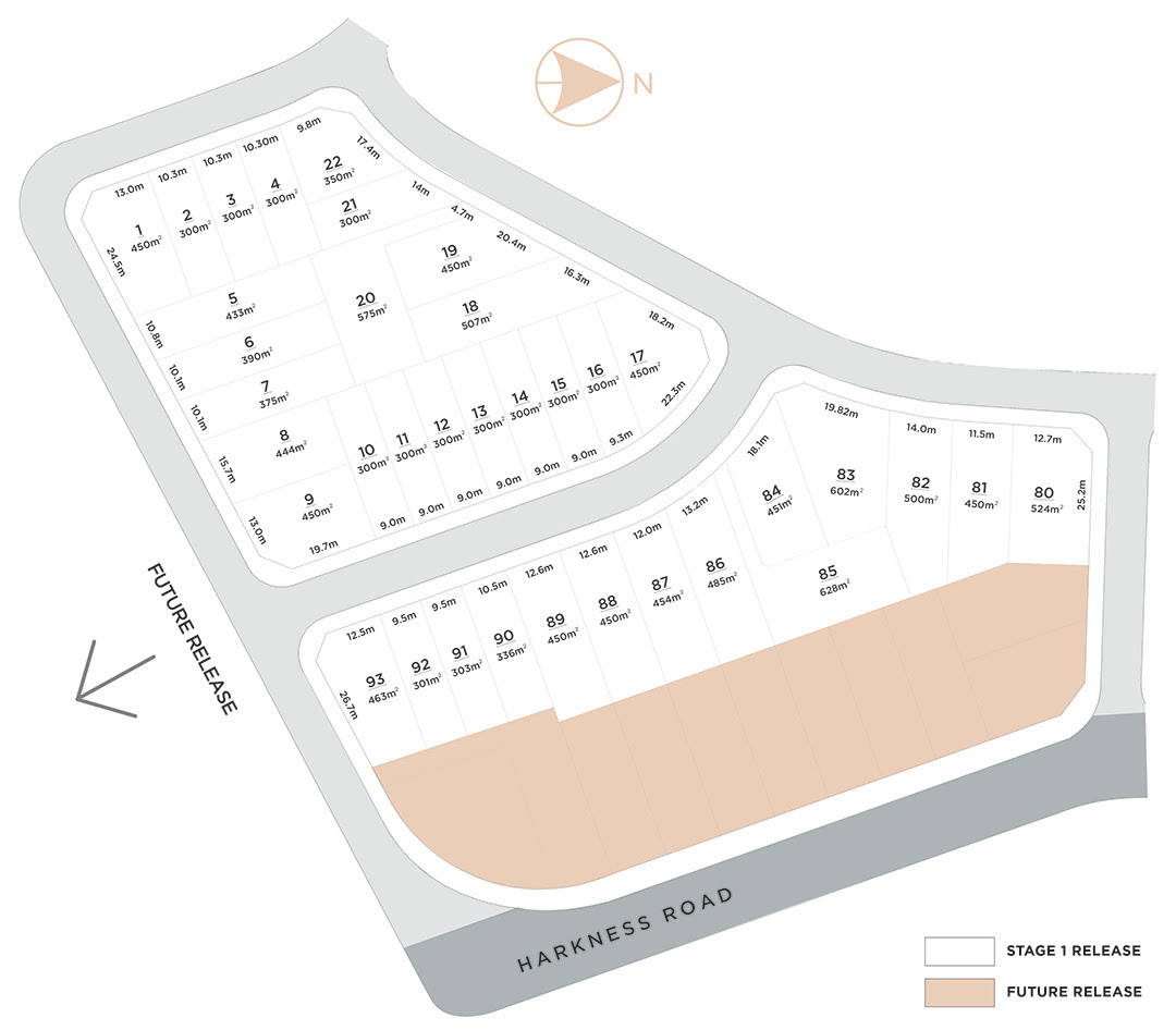 River Oaks Estate - Vineyard Release Map