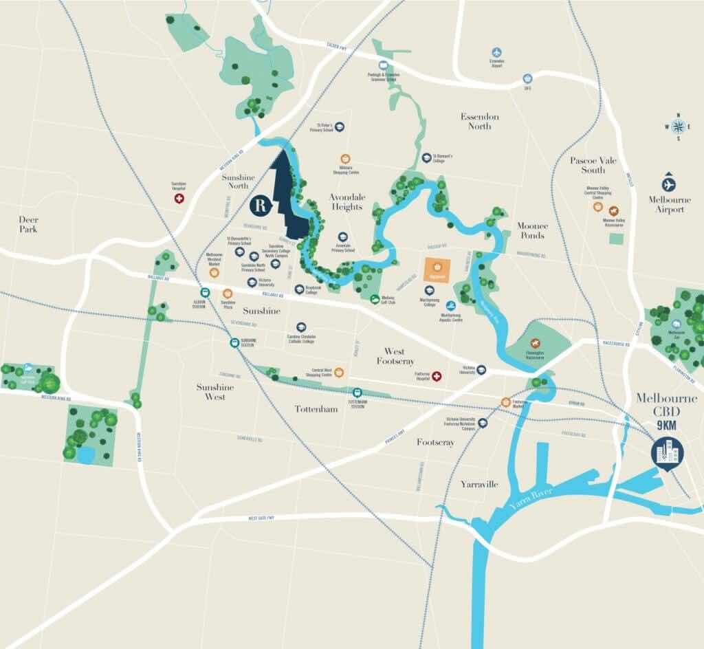 River Valley Sunshine North Location m Location Map