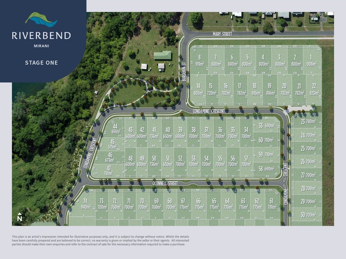 Riverbend Estate - Mirani Release Map