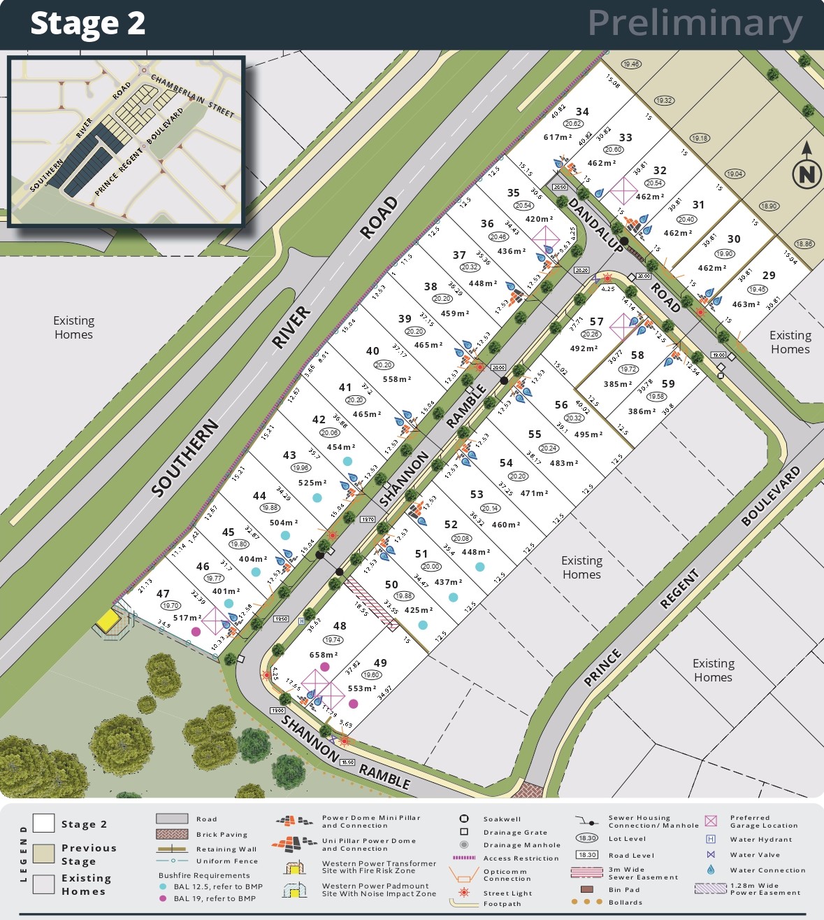Rivercrest Estate - Gosnells Release Map