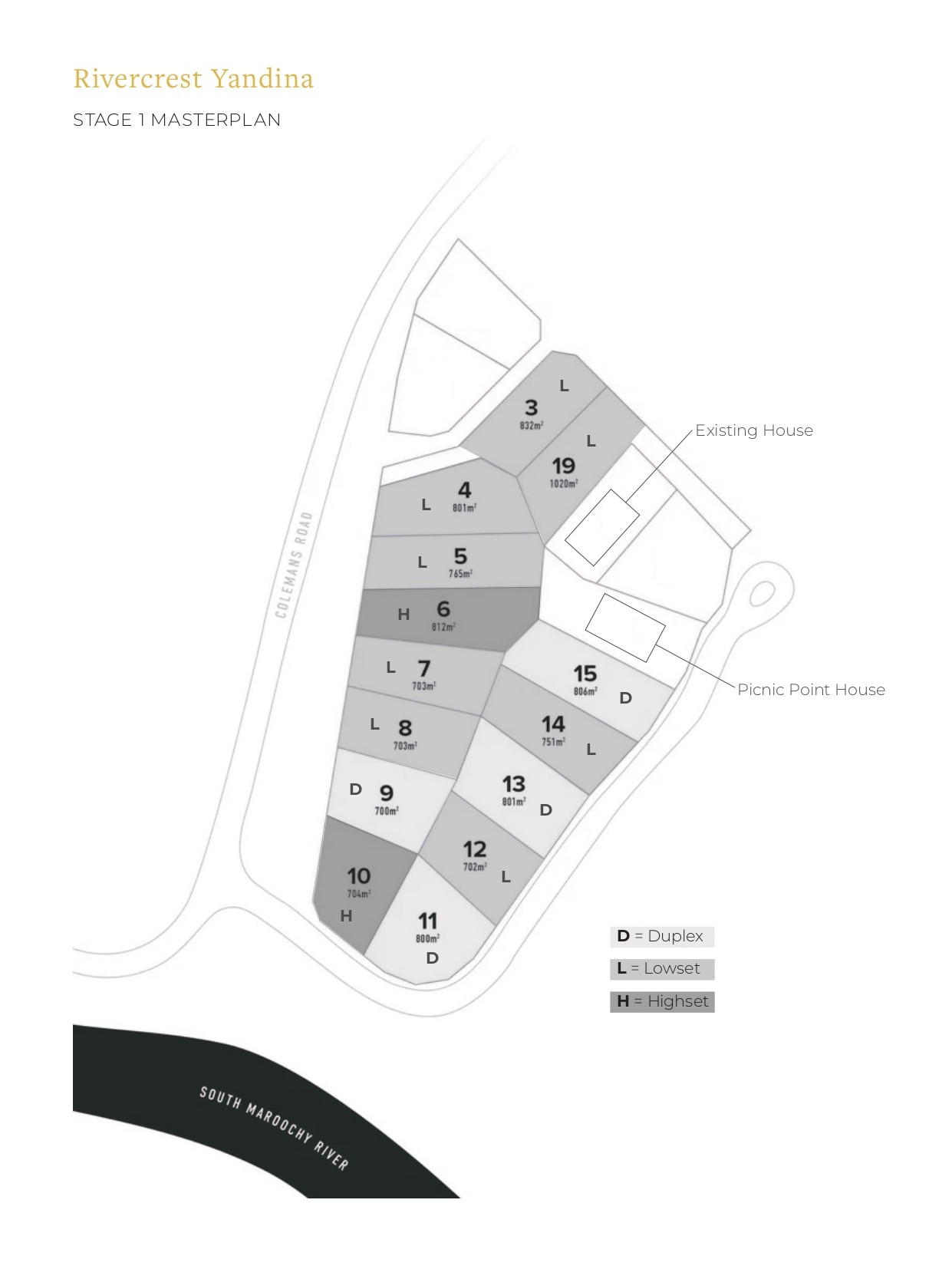 Rivercrest Estate - Yandi Masterplan