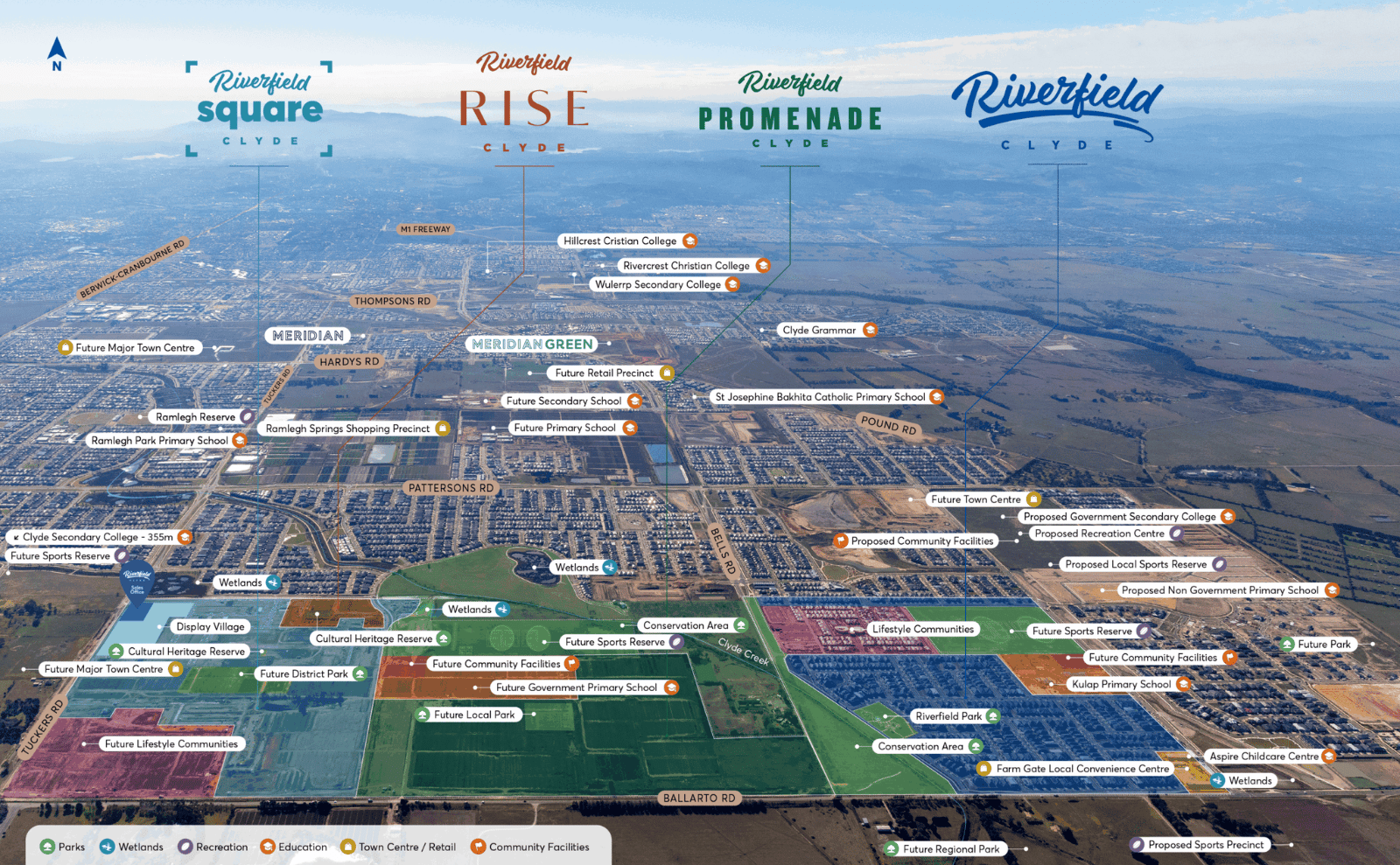 Riverfield Estate - Clyd Aerial