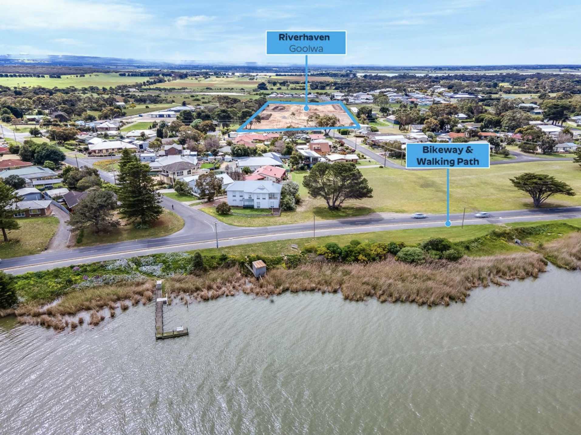 Riverhaven Estate - Goolwa North Aerial