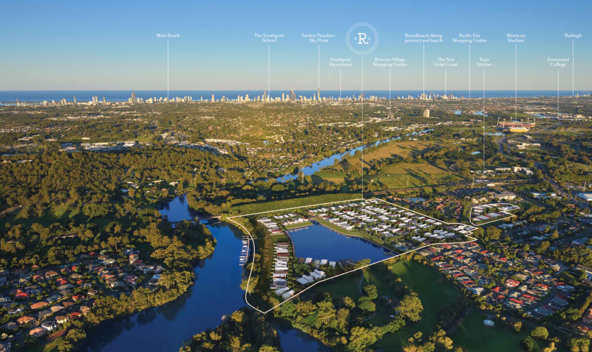 Riverina Estate - Nerang Aerial