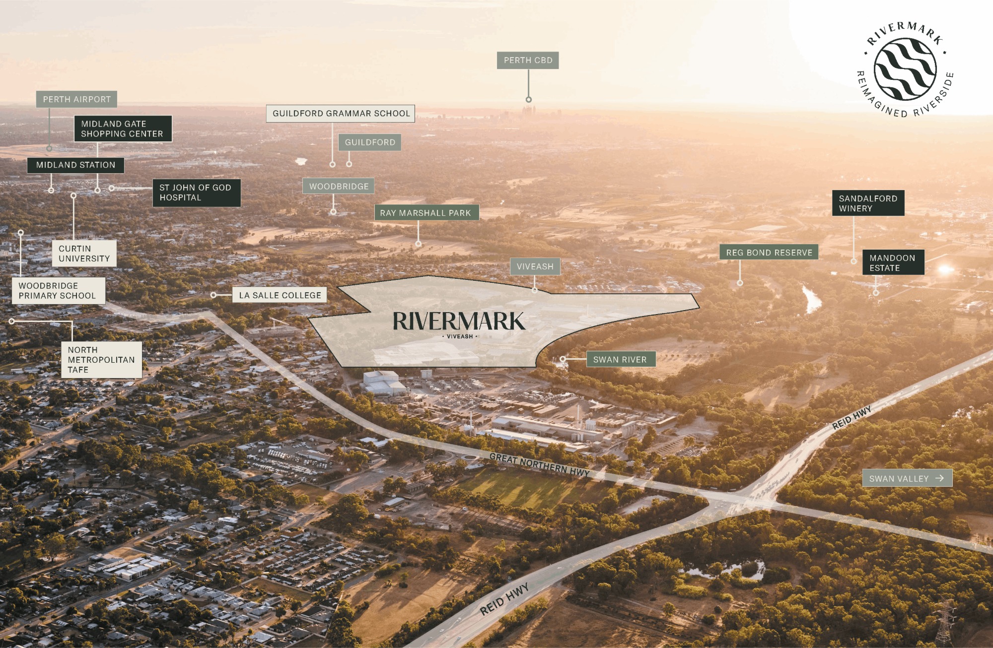 Rivermark Estate - Viveash Location Map
