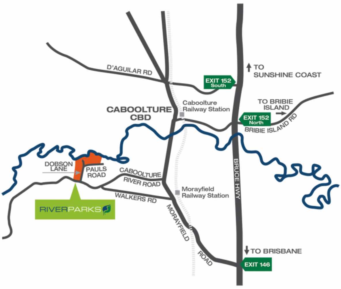 Riverparks Estate - Upper Caboolture Location m Location Map