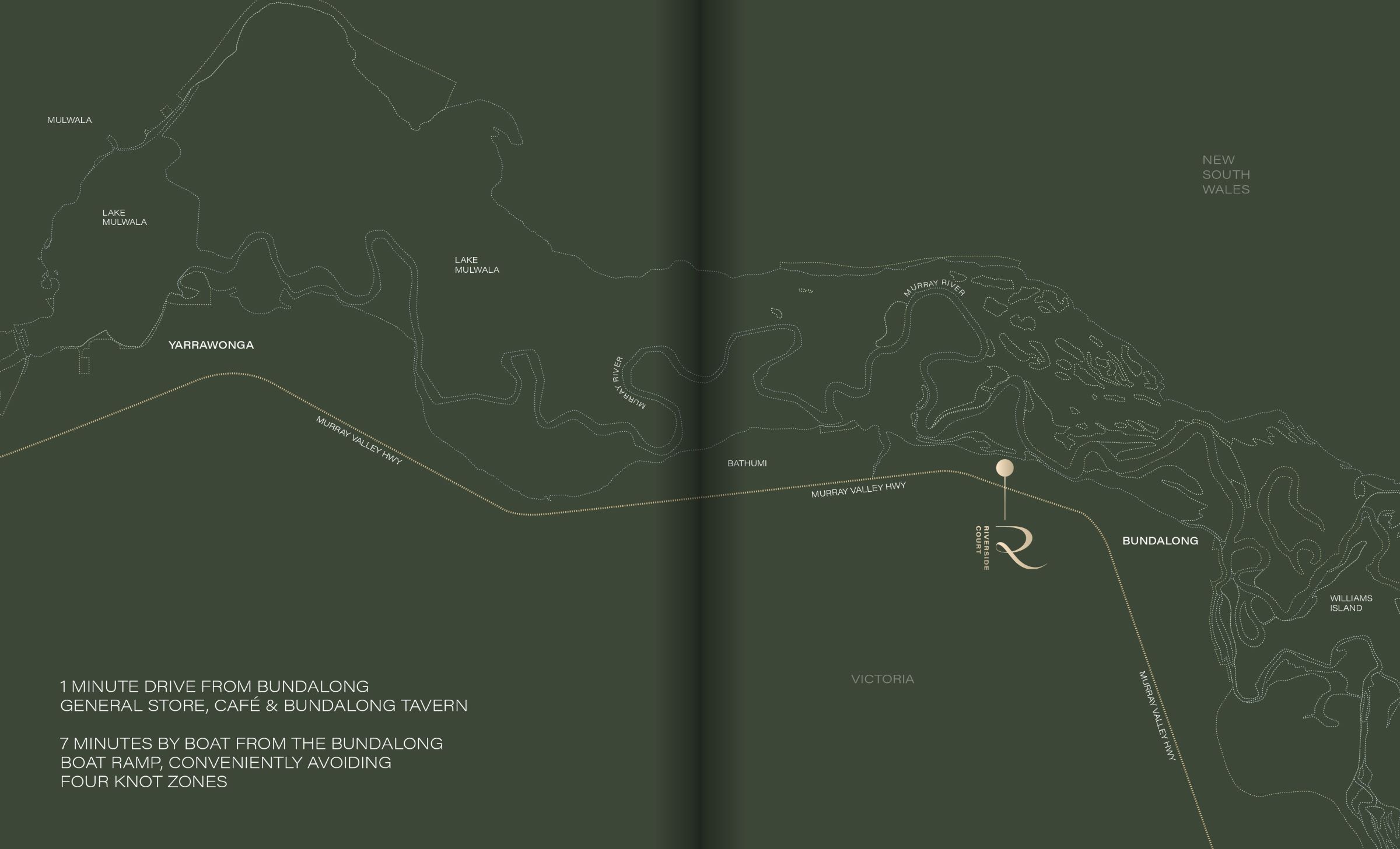 Riverside Court Estate - Bundalong Location Map