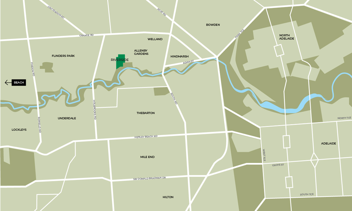Riverside Estate - Allenby Gardens Location Map