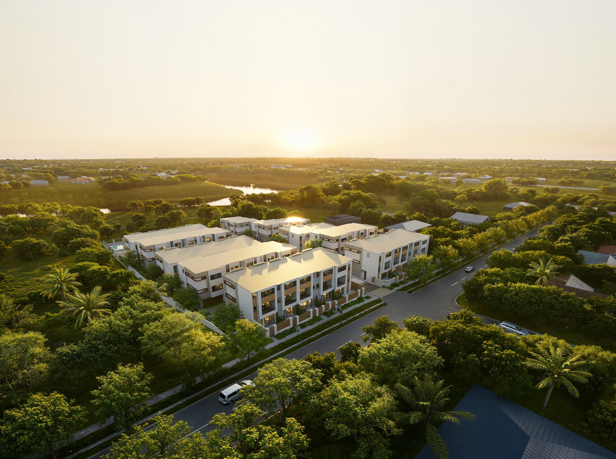 Riverside Villas - Loganlea Aerial